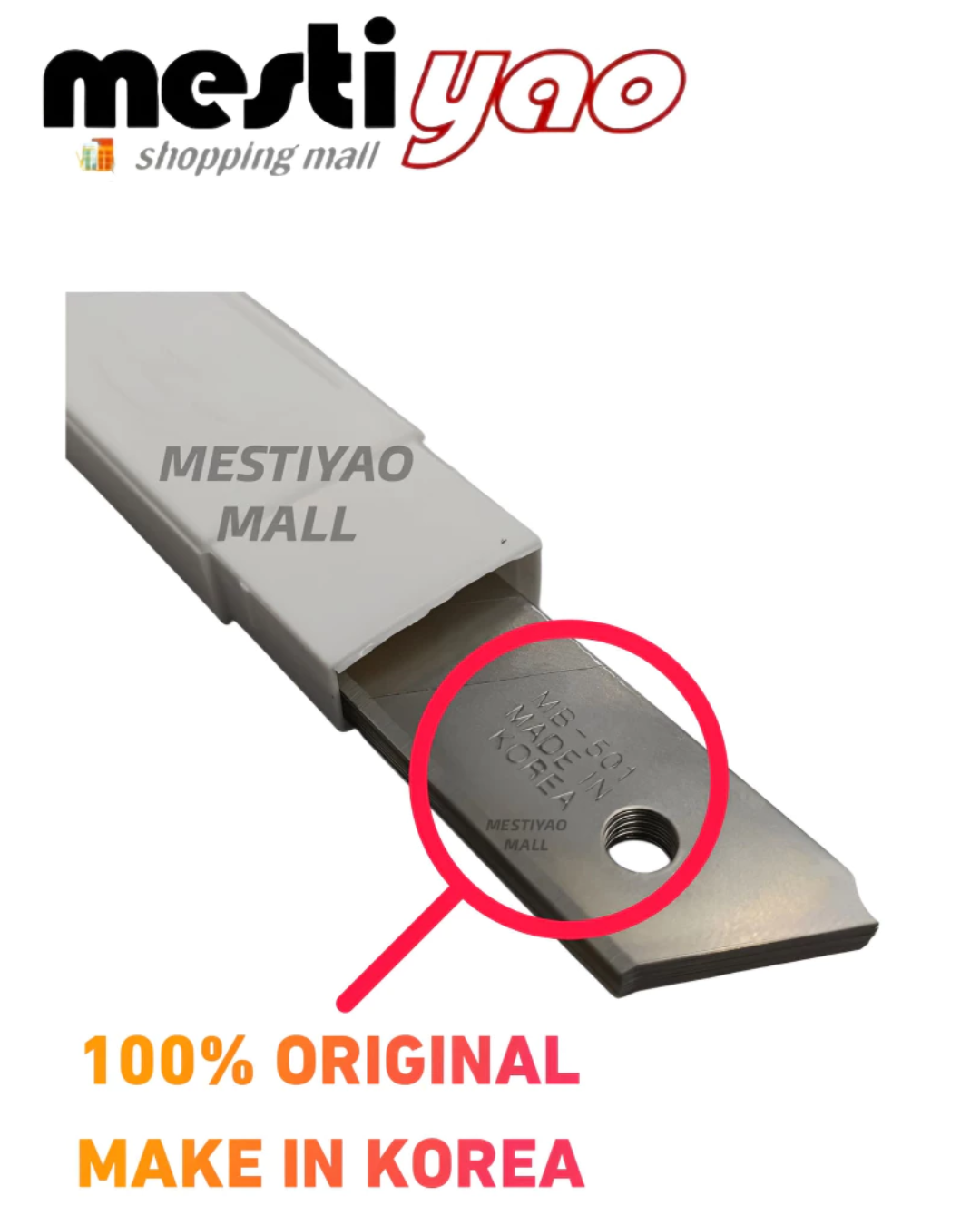 ZORRO 18MM/9MM ORIGINAL KOREA PAPER CUTTER BLADE/MATA PISAU
