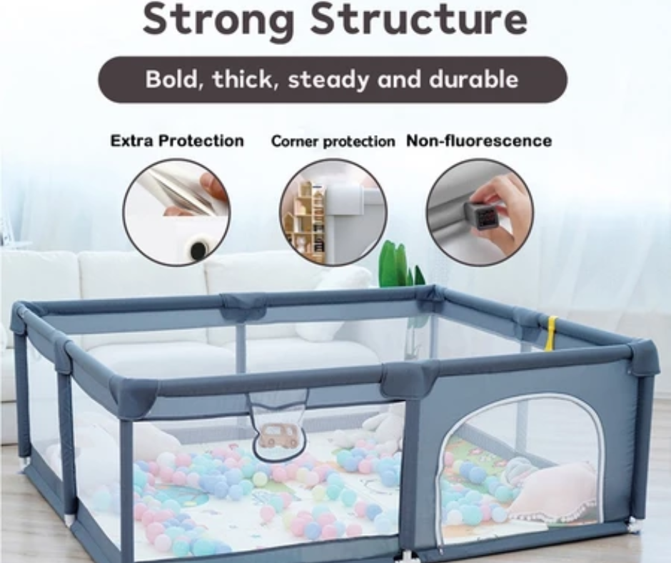 Playpen Baby Playpen Baby Foldable pagar baby safety murah kandang baby playmat baby cage 圍欄 兒童