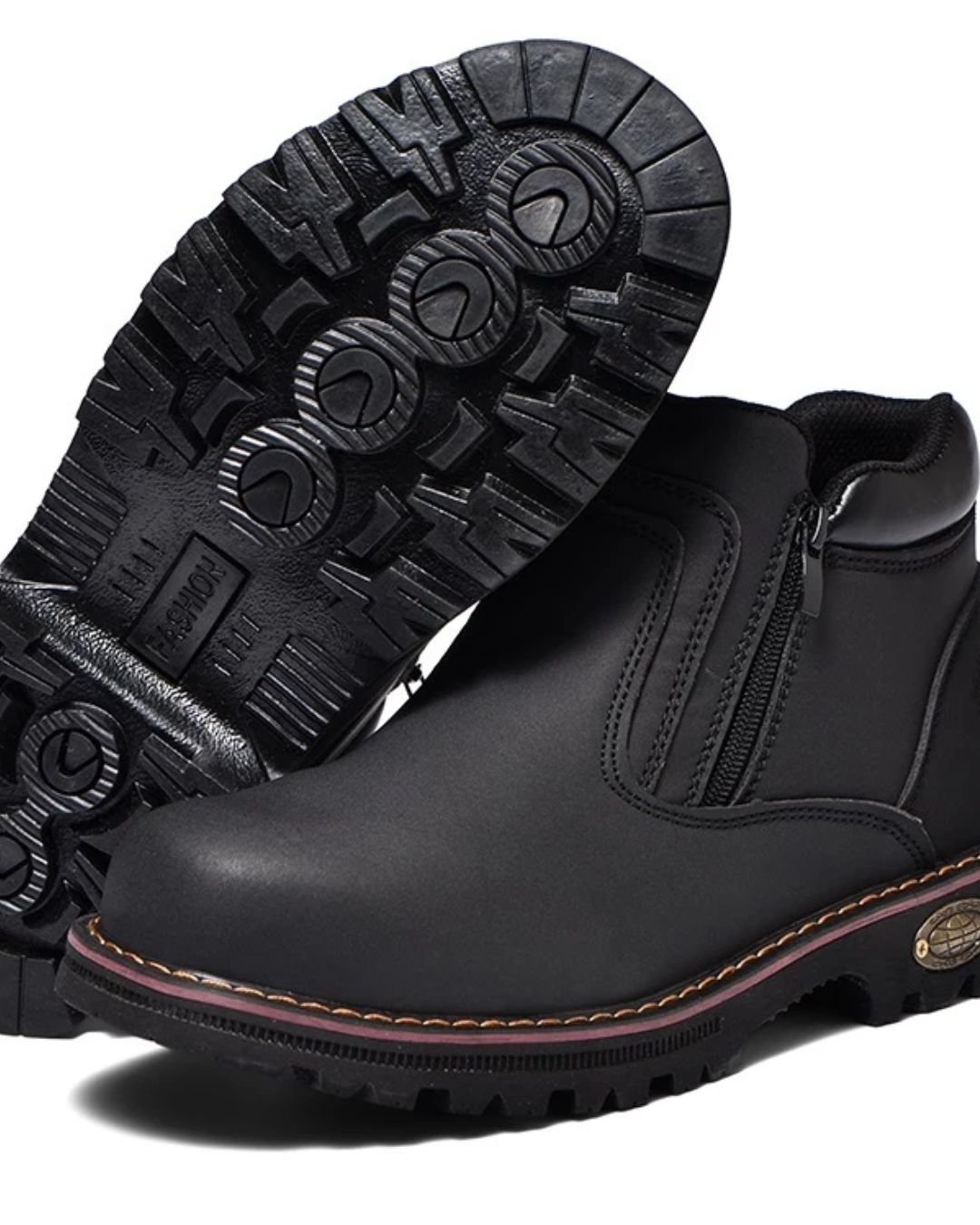 Safety Shoes 1707 Mid Cut Zip Type Safety Boots