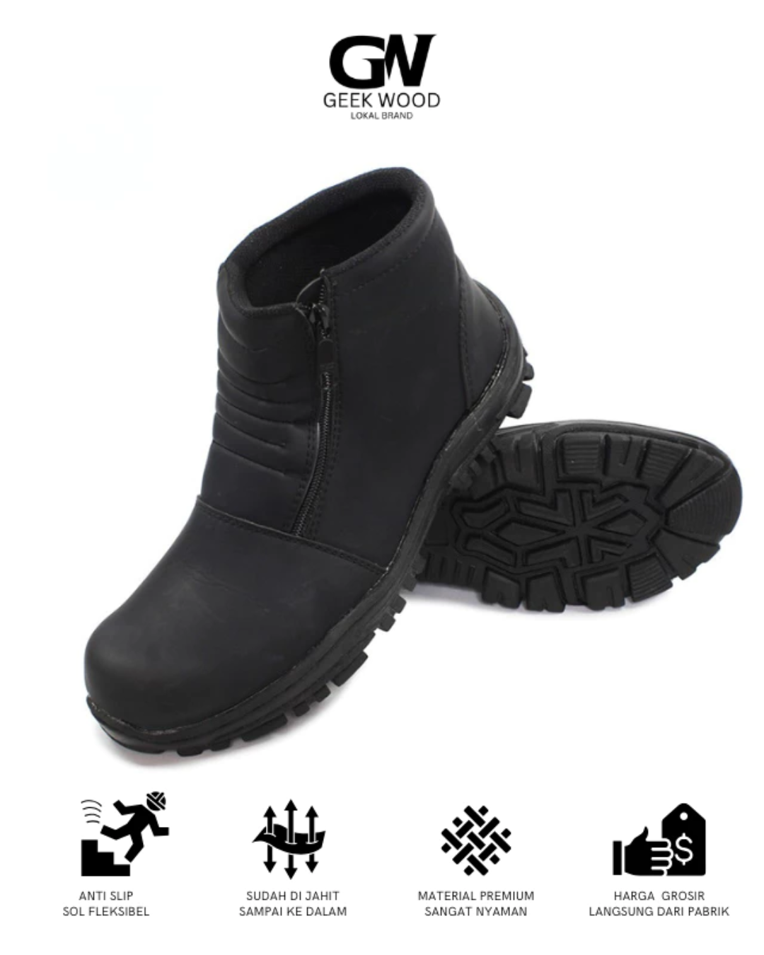 Men's Safety Shoes Slip On Boots Septy Slop Field Work Slippers Septi Project Men Women Steel Toe Savety Anti Slip Kitchen Work Project