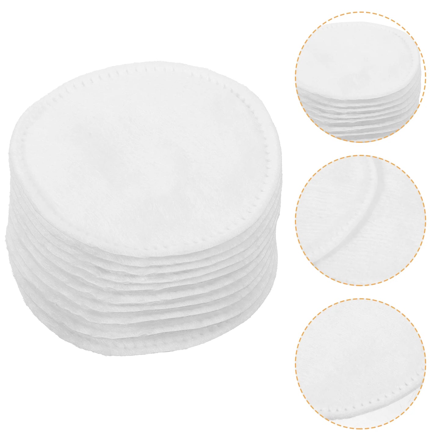 200 Pcs Cotton Pad Pads Wool Oval Cleaning Wipes Facial Cleansing Makeup Remover Simple Face Mask Pocket