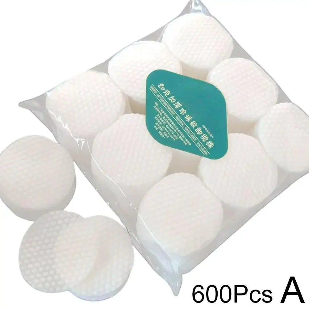 450/500/600PCS Pearl Pattern Makeup Remover Cotton Wet Non-woven Pads Dry Face Cleaning Use Fabric Cloth D0E7