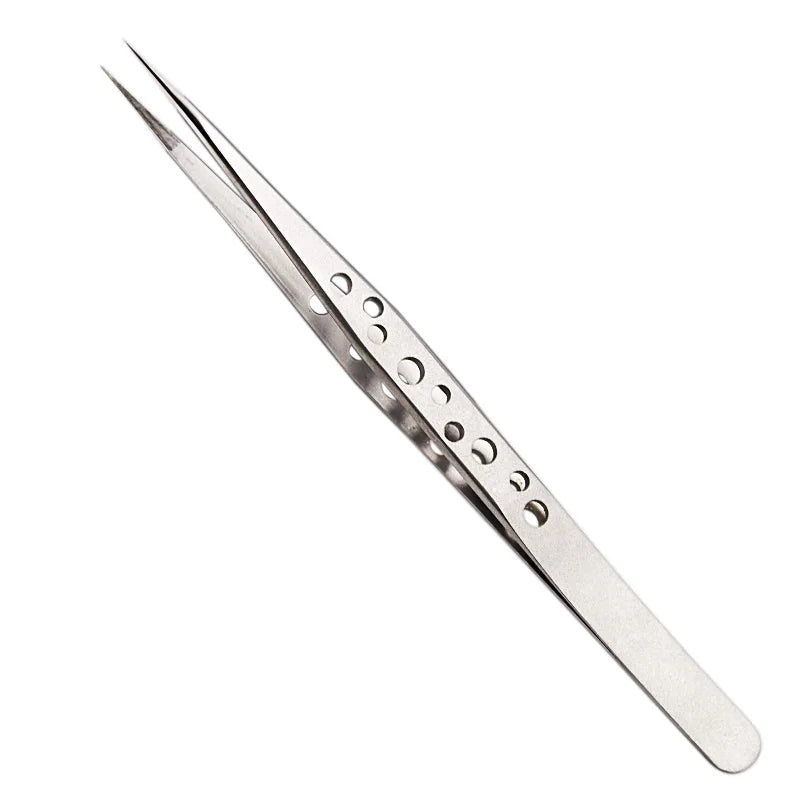 Electronics Industrial Tweezers Precision Anti-static Curved Straight Tip Stainless Forceps Phone Repair Hand Tool