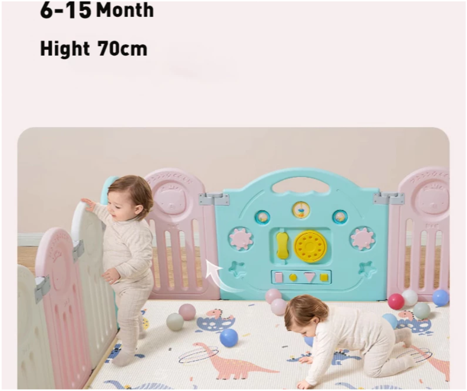 Baby Fence Foldable Gaming Fence Baby Play Yard Baby Safety Fence Pagar Permainan Keselamatan Kanak 折疊圍欄
