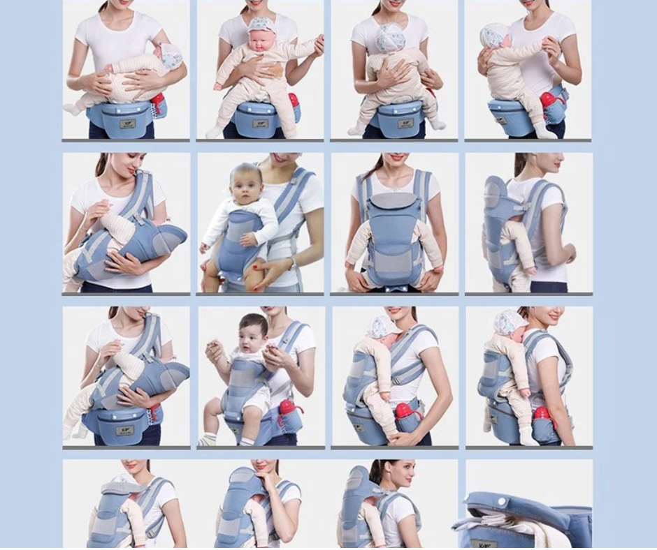 Baby Carrier Ergonomic Multifunction Newborn Baby Comfortable Breathable Hip Seat Carrier Adjustable Wrap Sling Seat婴儿背带