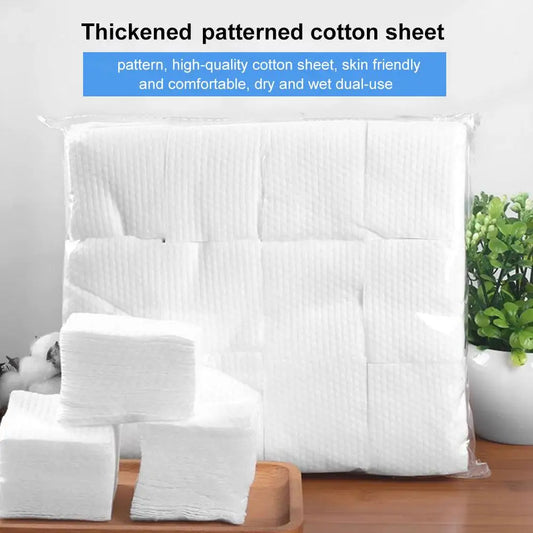 450/500/600PCS Pearl Pattern Makeup Remover Cotton Wet Non-woven Pads Dry Face Cleaning Use Fabric Cloth D0E7