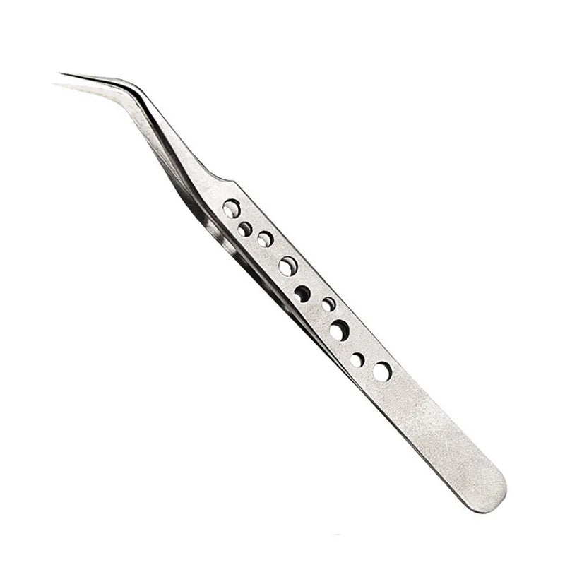 Electronics Industrial Tweezers Precision  Anti-static Curved Straight Tip Stainless Forceps Phone Repair Hand Tool